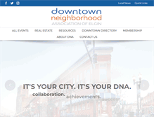 Tablet Screenshot of downtownelgin.com